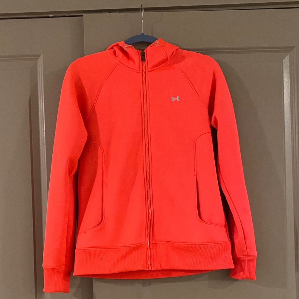 Under Armour Hot Pink Full Zip Hooded Jacket